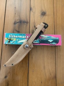 1960'S German Solingen All Purpose Fishing Knife in Sheath