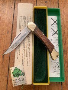 Puma Rare model 970 Game Warden 1983 Folding Lock Knife in box Serial Number 39382