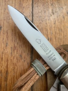 Puma Knife: Puma 945 Jagdtaschenmesser 1970 Hunting Pocket Knife with Stag Antler Handle #22072