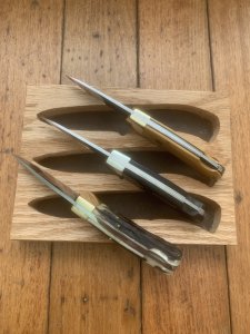 Puma Set of 3 - Full Size 4 Star Folding Knife Set in Display