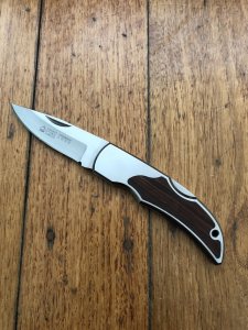 Puma Knife: Puma Mint 280851 Brushed Aluminium/Stainless/Rubber Lord Folding Lock Knife