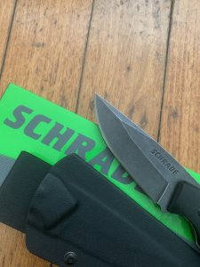 Schrade Knife: Schrade SCHF13 Tactical Drop Point Knife With Kydex Sheath