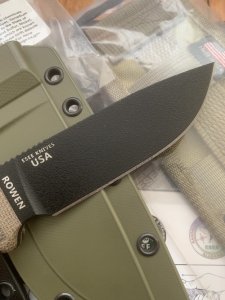ESEE Knives- ESEE-4 Knife with Micarta Handle Black and OD Green Kydex Sheathes