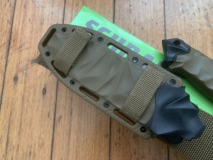 Schrade Knife: Schrade SCHF40D Coyote Drop Point Knife With Coyote Tactical Sheath