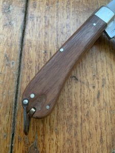 Puma Knife: Puma Original Rare 1979 Gelder Twin Blade Knife with Tools and Jacaranda Handle #24972