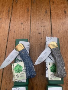 Puma Knife: Set of 4 Special Edition 90's 4 Star Folding Lock Blade Knives wth Custom Corelon Handles