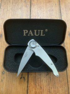 Lone Wolf Knives USA PAUL Perfecto Locking Folding Knife with gift Tin