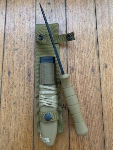 Eickhorn Solingen Desert Command II Military Knife With Tactical Sheath