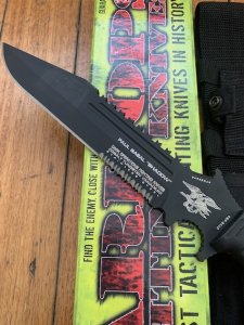 DARK OPS USA: Paul Bassal Shadow Tactical knife in sheath