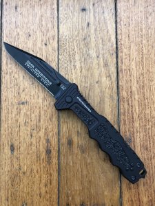 Dark Operations StratoFighter Drop Point Rescue/Tactical Folding Lock Knife