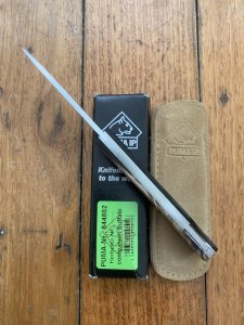 Puma Knife: Puma IP Companion Folding Knife with Buffalo Horn Handle and Pouch