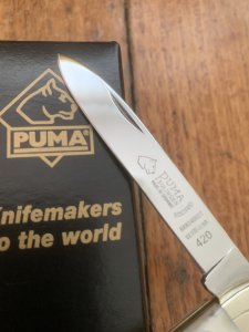 Puma Knife: Exclusive to SOS Puma 420 Pocket Knife with Stag Antler Handle