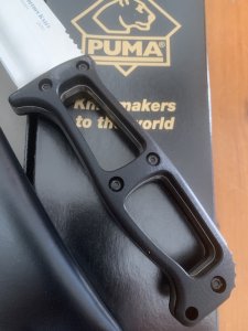 Puma Knife: Puma 2026 Model German GEK Expedition Knife in Black Box