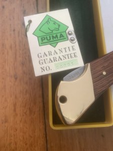 Puma Rare model 970 Game Warden 1992 Folding Lock Knife in box Serial Number 26291