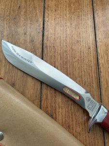 Puma Knife: Puma Rare Version 1981 SEA HUNTER 17 6363 in Original Sheath