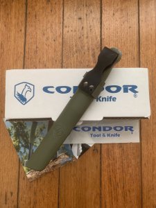 Condor Tool & Knife Company El Salvador Condor BushGlider Army Knife with Plastic Sheath