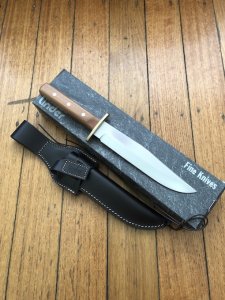 Linder Classic Solingen Bowie Knife with Wooden Handle 8" Blade