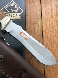 Puma Knife: Puma 126009 White Hunter 240 Knife with Olive Hard Wood Handle