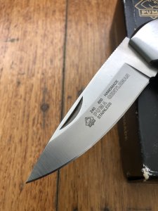 Puma Knife: Rare Puma Gentleman 24 0800 Folding Knife with Pakkawood Handle in Black Box