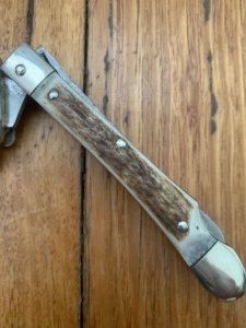 Puma Knife: Puma 1st Half 2003 Large Medici Lock back Knife with Stag Handle