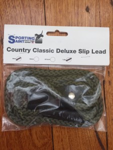 Dog Lead: Country Classic Deluxe Slip Lead Olive, 8mm thick, 1.5m long