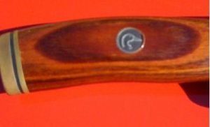 Buck Knife: Buck 192 Vanguard 1993 Ducks Unlimited with Redwood Handle