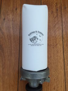 Dummy Launcher: Boxed RRT Dog Training Dummy Launcher Kit with white dummy