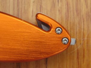 Mtech Knife:  Orange Rescue Folding Knife - Serrated Scalloped Edge