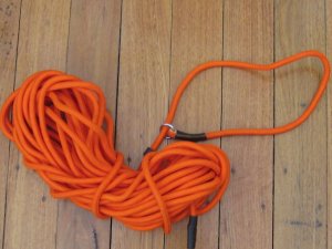 Long Dog Lead: Professional 10 metre Dog Trainer Blaze Orange Lead with Closed Loop