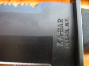 Ka-Bar Knife: Kabar Black Big Brother US Knife with Leather Sheath