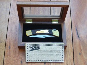 Buck Knife: Buck 110 Matco Tools Limited Edition in Wooden Box 1 of 1500