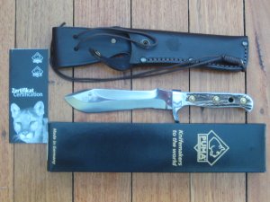 Puma Knife: Puma Current German Model White Hunter with Stag Handle 116375