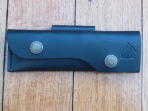 Puma Knife Sheath: Horizontal Leather Knife Pouch