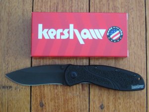 Kershaw Knife: Kershaw Blur Black Folding Knife