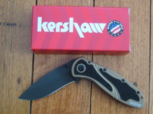 Kershaw Knife: Kershaw Blur Desert Sand Folding Knife