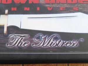 Down Under Knives: Down Under Mistress Big Bowie Knife