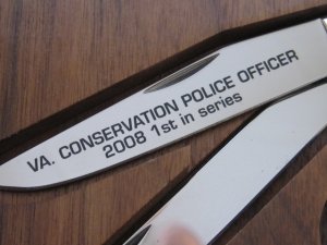 Case USA Knife: 2008 Virginia Game Warden Police 1st Edition Knife 098/350