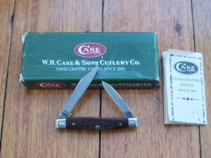 Case USA Knife: Small Model 00083X Brown Handled Pocket Knife