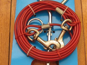Tie - Down Dog Stake and Cable Combo