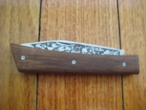 Kizlyar Knife: Kizlyar Ornate Full Pattern Folding Knife