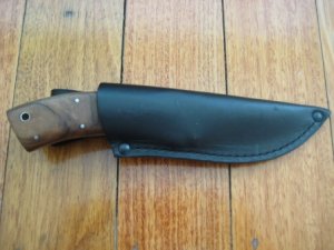 Guthook Knives: Kizlyar Guthook Knife with Caucasian Walnut Handle