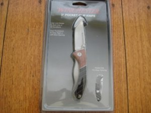 Winchester 3" Bladed Pocket Liner Lock Knife with pocket clip