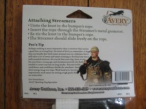 Avery 3-pack of Pheasant Tail Black/White Streamers