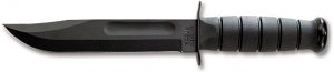 Ka-Bar Knife: Kabar Black Short straight blade USA Knife