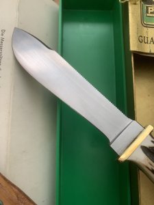 Puma Knife: Puma Hunters Pal 1969 in Original Sheath and Original Box with Warranty #96583