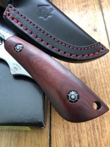 Puma Knife: Puma IP Fox I Laser Cut Sandalwood Handle