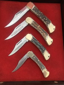Puma Set of 4 - The Aristocrat Series Folding Knife Set in Puma Display