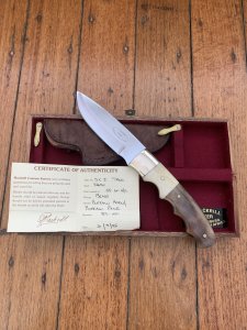 Mackrill Custom Knives 1997 No.4 SCI Limited edition Kudu Bone/Horn Handle #89-100