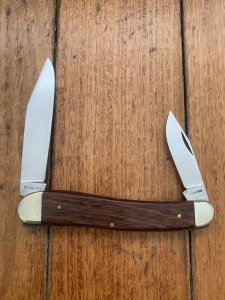 Puma Knife: Puma 1976 Senior 572 Twin Blade Knife with Jacaranda Handle #35672