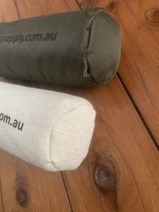 Dog Training Dummy: Gun Dog Supply Green/Cream Twin Pack Dog Dummy 500 grams